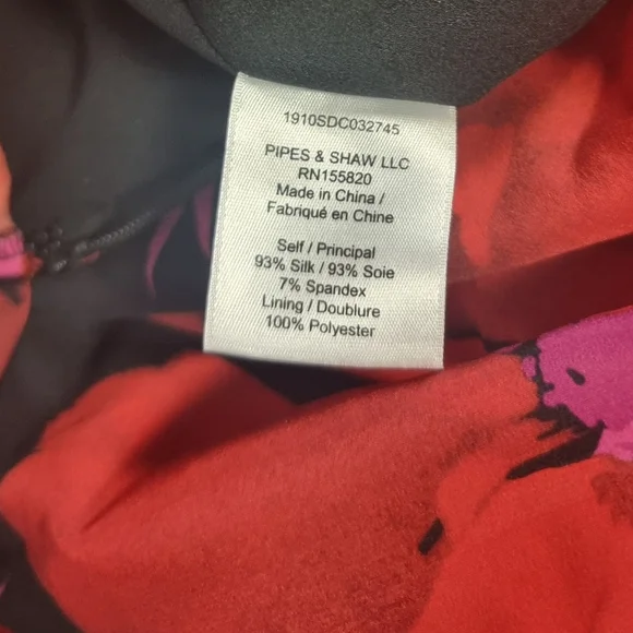 Veronica Beard Red and Pink Floral Dress - Picture 10 of 11